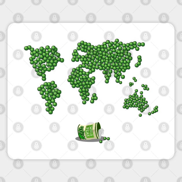 World Peas Magnet by KsuAnn